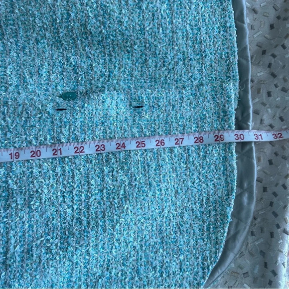 NWT $1695 St. John Eyelash Slub Tweed Knit Collar Quilted Jacket Shacket S - Picture 14 of 16